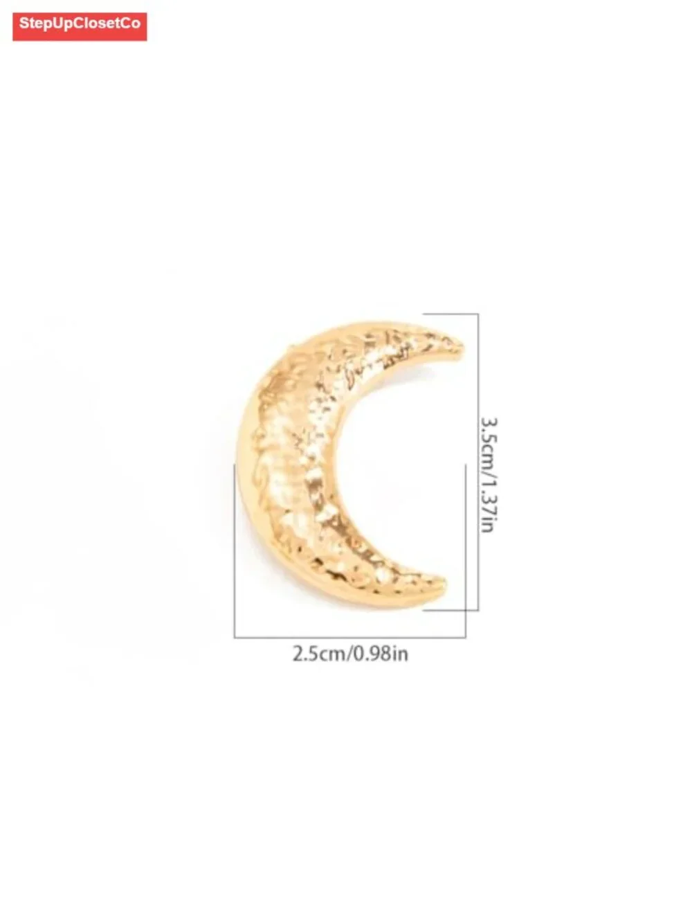Vintage Gold Plated Sun Moon Brooch Pin for Women Clothing Hat Bag Accessory